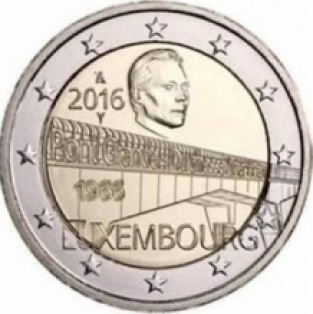 2 EURO 2016 Charlottebrug UNC Luxemburg